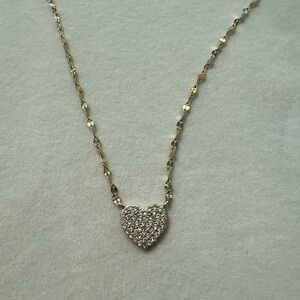 Gold Heart Pendant Necklace